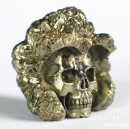 Unusual Hue, Metallic Luster, Original Pure Pyrite Skulls