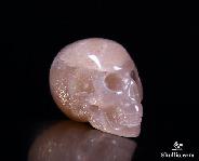 0.7'' Moonstone Carved Crystal Skull, Realistic