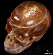 3.1'' Moonstone Carved Crystal Skull, Super Realistic