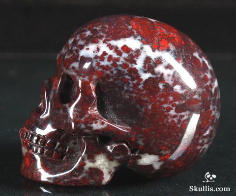 Chinese Bloodstone Skull