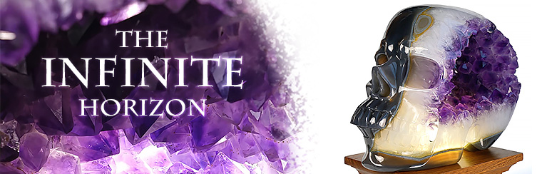 The Infinite Horizon - Lifesized 8.1" Agate Amethyst Geode
