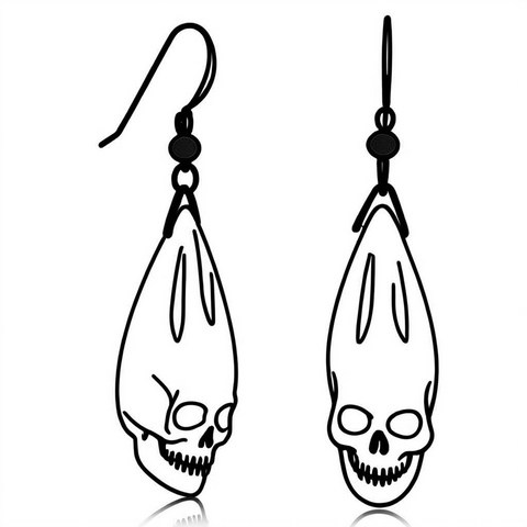 Skull Earrings Style E8