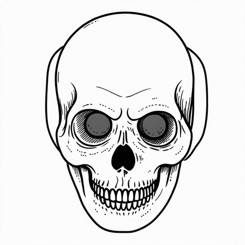 Skull Ring Style R36