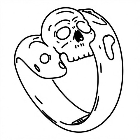 Skull Ring Style R11
