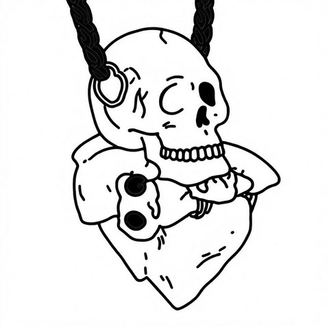 Skull Pendant Style P14