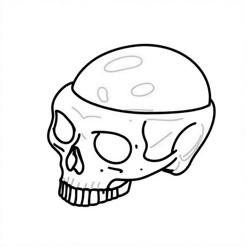 Skull Pendant Style P17