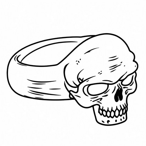 Skull Ring Style R14