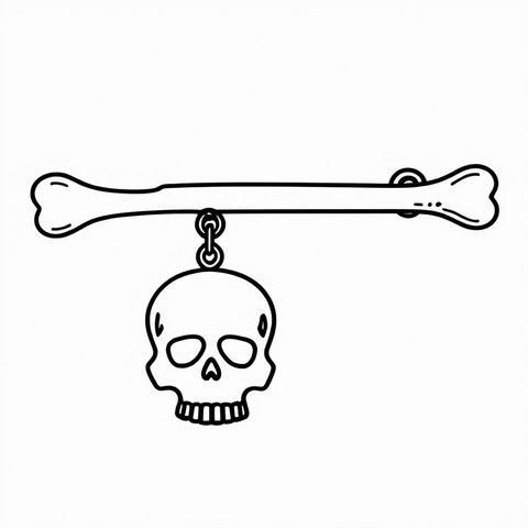 Skull Brooch Style BR2