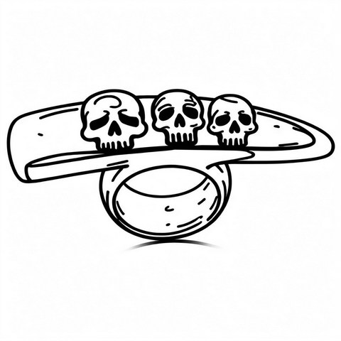 Skull Ring Style R16