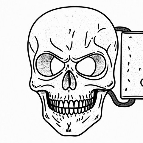 Skull Buckle Style BK8