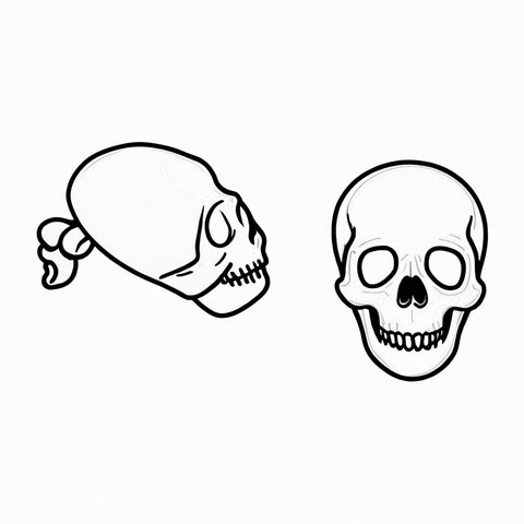 Skull Earrings Style E14