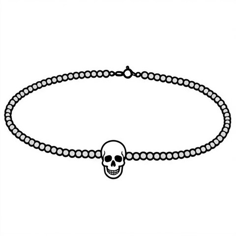 Skull Necklace Style P28