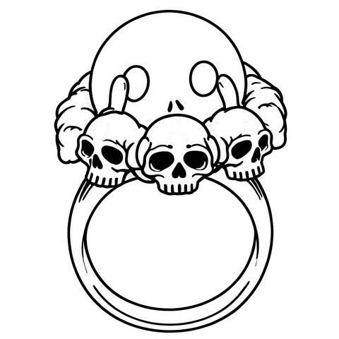Skull Ring Style R68