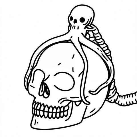 Skull Pendant Style P30