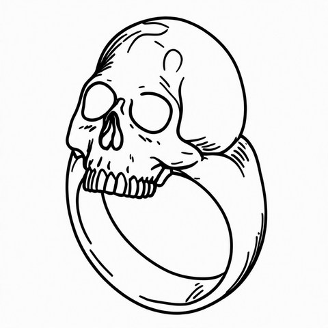 Skull Ring Style R22