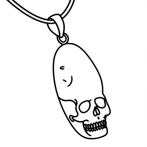 Skull Pendant Style P3