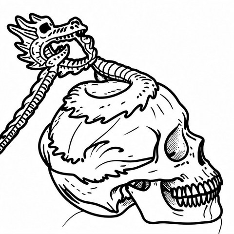 Skull Pendant Style P56