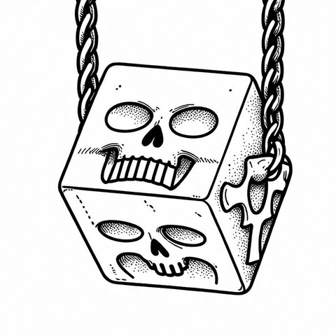 Skull Pendant Style P45