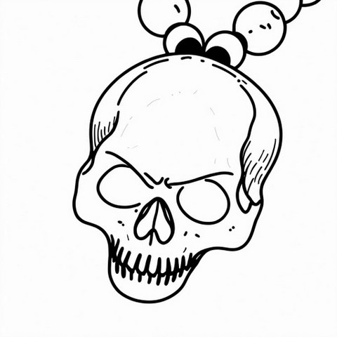 Skull Pendant Style P33