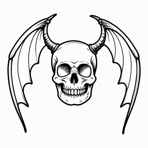 Skull Brooch Style BR4