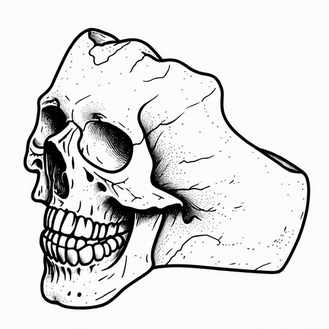 Skull Ring Style R25