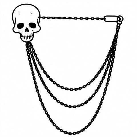 Skull Brooch Style BR3