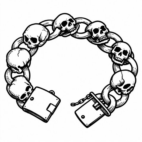 Skull Bracelet Style B10