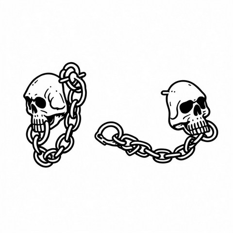 Skull Earrings Style E22