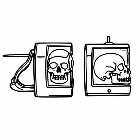 Skull Earrings Style E26