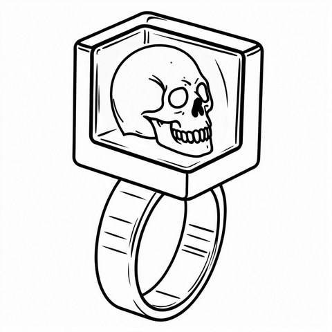 Skull Ring Style R50