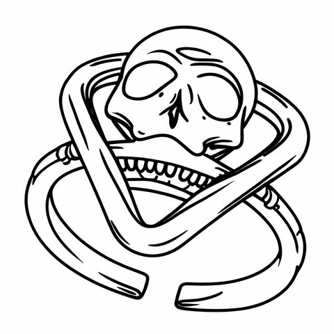 Skull Ring Style R51