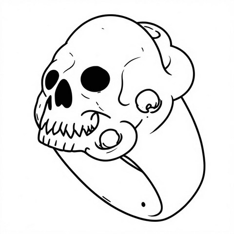 Skull Ring Style R29