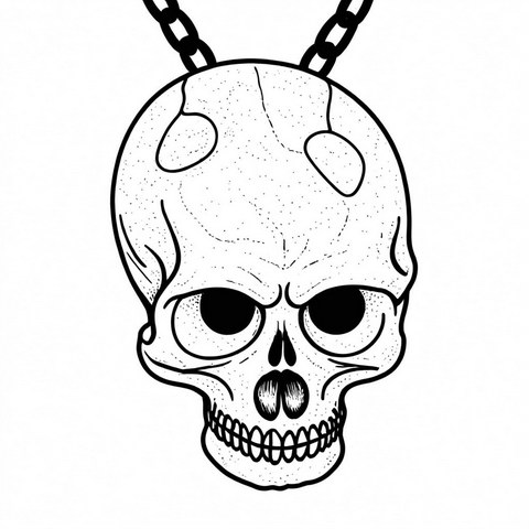 Skull Pendant Style P42