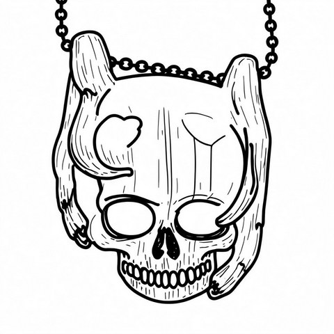 Skull Pendant Style P43