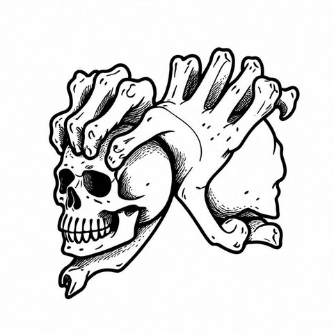 Skull Earrings Style E34