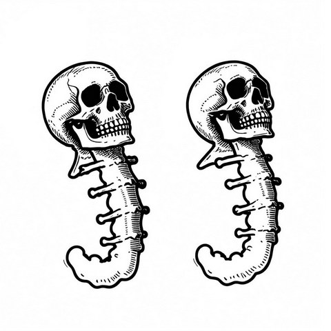 Skull Earrings Style E35