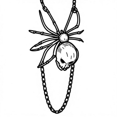 Skull Pendant Style P63