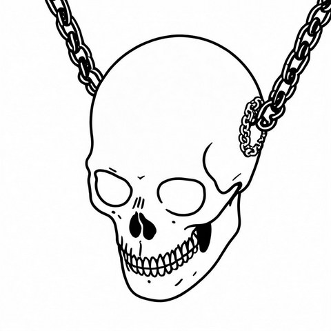 Skull Pendant Style P10