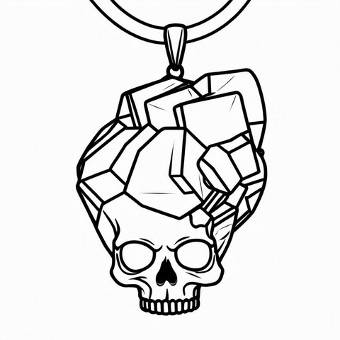 Skull Pendant Style P11