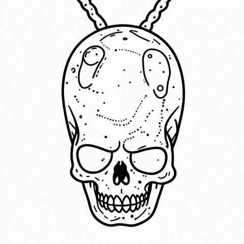 Skull Pendant Style P15