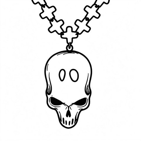 Skull Pendant Style P19
