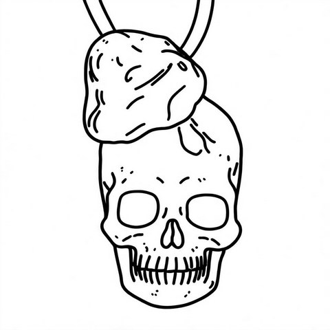 Skull Pendant Style P21