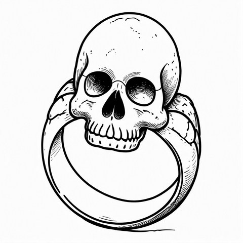 Skull Ring Style R37