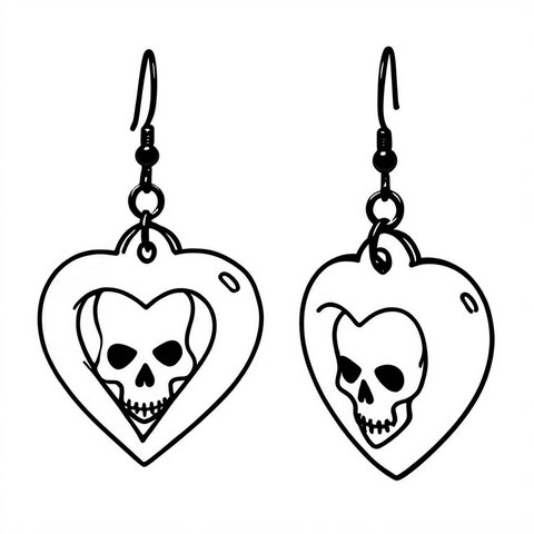 Skull Earrings Style E5